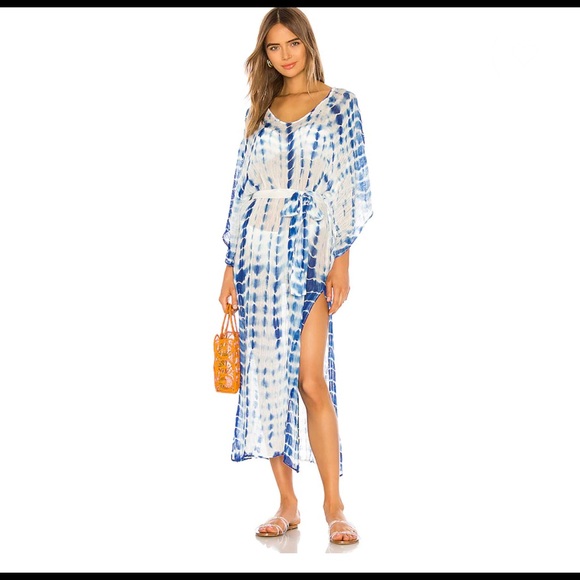 Michael Stars Other - Michael Stars Nicole Tie Dye Caftan in Blue Multi